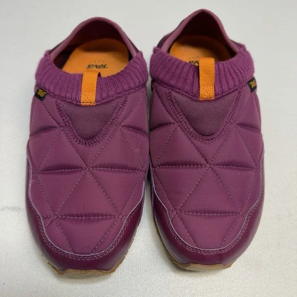 Teva Women's Size 9 Ember Moc Quilted Comfort Slip-On Shoes Mulberry Purple - Picture 3 of 7